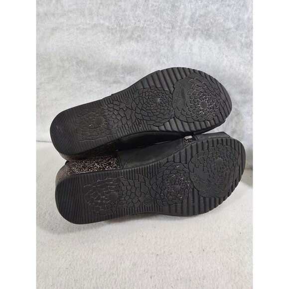 Dansko Sera Milled Nubuck Black Open Toe Ankle Strap Sandals Size 8.5 - Picture 7 of 14